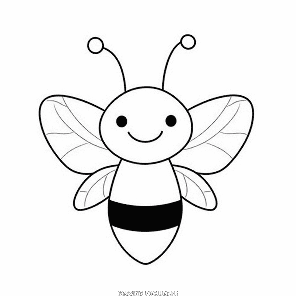 Dessin facile abeille