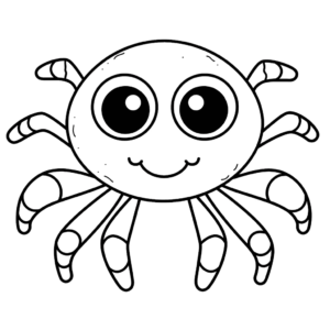 Dessin facile araignée