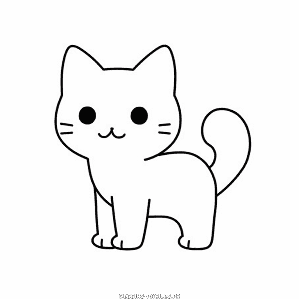 Dessin facile chat