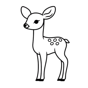 Dessin facile chevreuil
