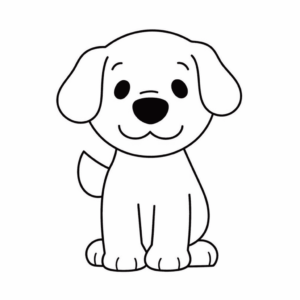 Dessin facile chien