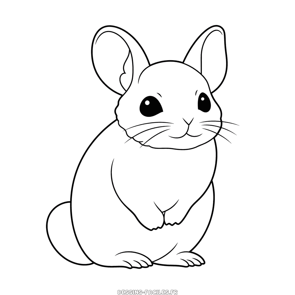 Dessin facile chinchilla