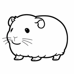 Dessin facile cochon d'inde