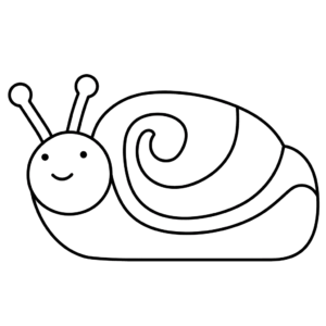 Dessin facile escargot
