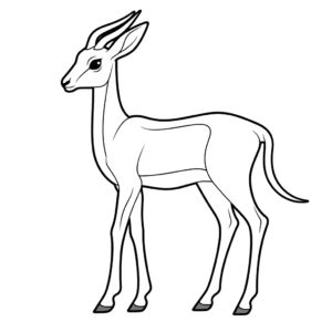 Dessin facile gazelle