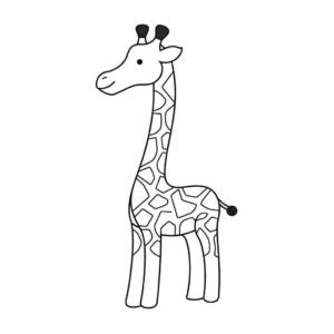 Dessin facile girafe