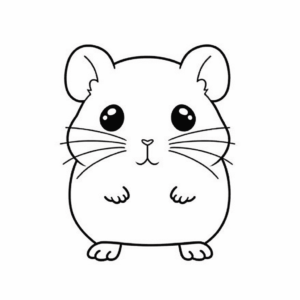 Dessin facile hamster