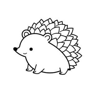 Dessin facile hérisson