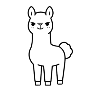 Dessin facile lama