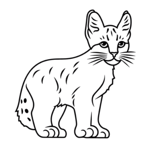 Dessin facile lynx