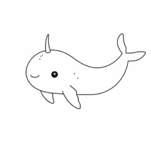 Dessin facile narval