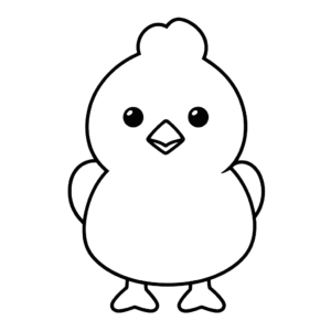 Dessin facile poulet