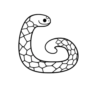 Dessin facile serpent