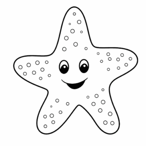 Dessin facile étoile de mer