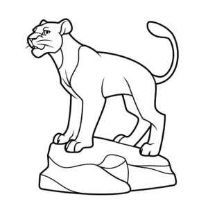 Dessin facile bagheera le livre de la jungle