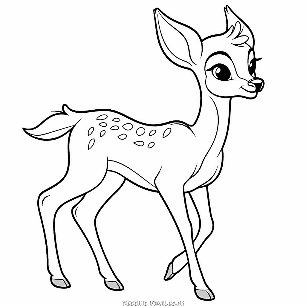 Dessin facile bambi