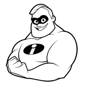 Dessin facile bob parr les indestructibles