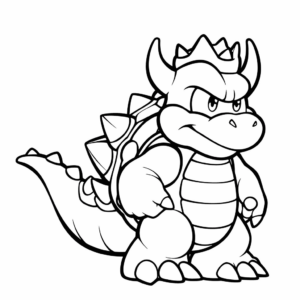 Dessin facile bowser