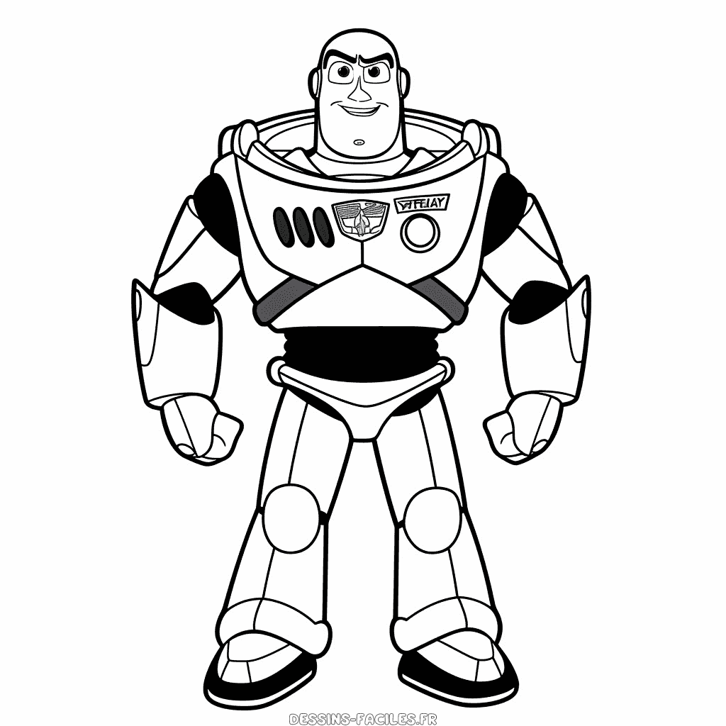 Dessin facile buzz l'éclair toy story