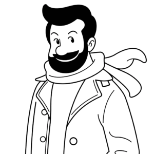 Dessin facile capitaine haddock tintin