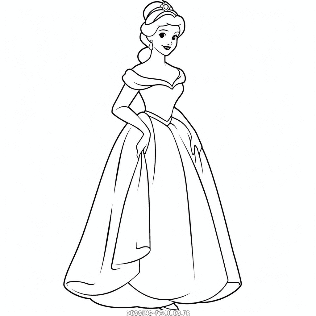 Dessin facile cendrillon