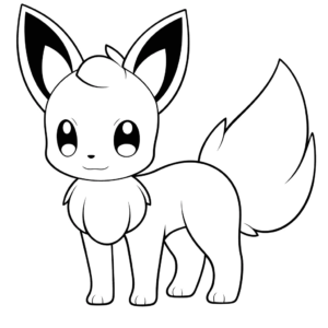 Dessin facile eevee