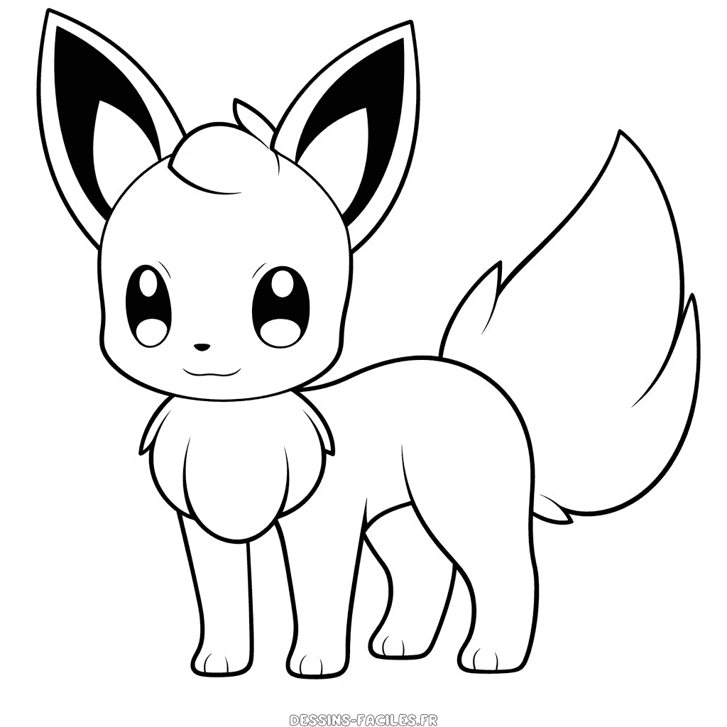Dessin facile eevee