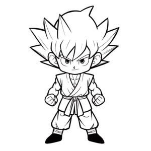 Dessin facile goku dragon ball