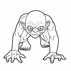 Dessin facile gollumsmeagol