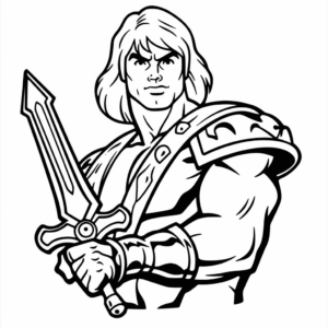 Dessin facile he-man maîtres de l'univers