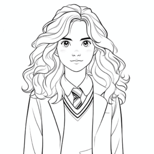 Dessin facile hermione granger