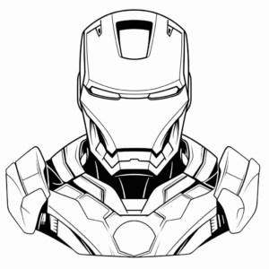 Dessin facile iron man