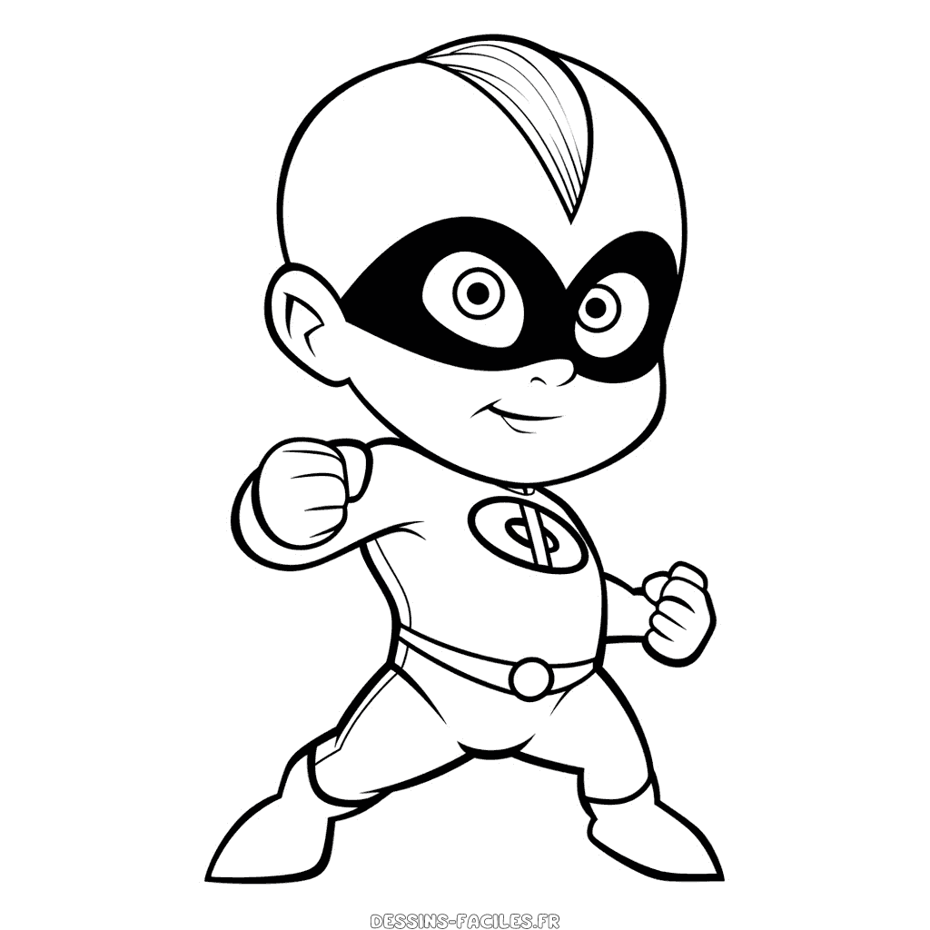 Dessin facile jack-jack parr les incroyables