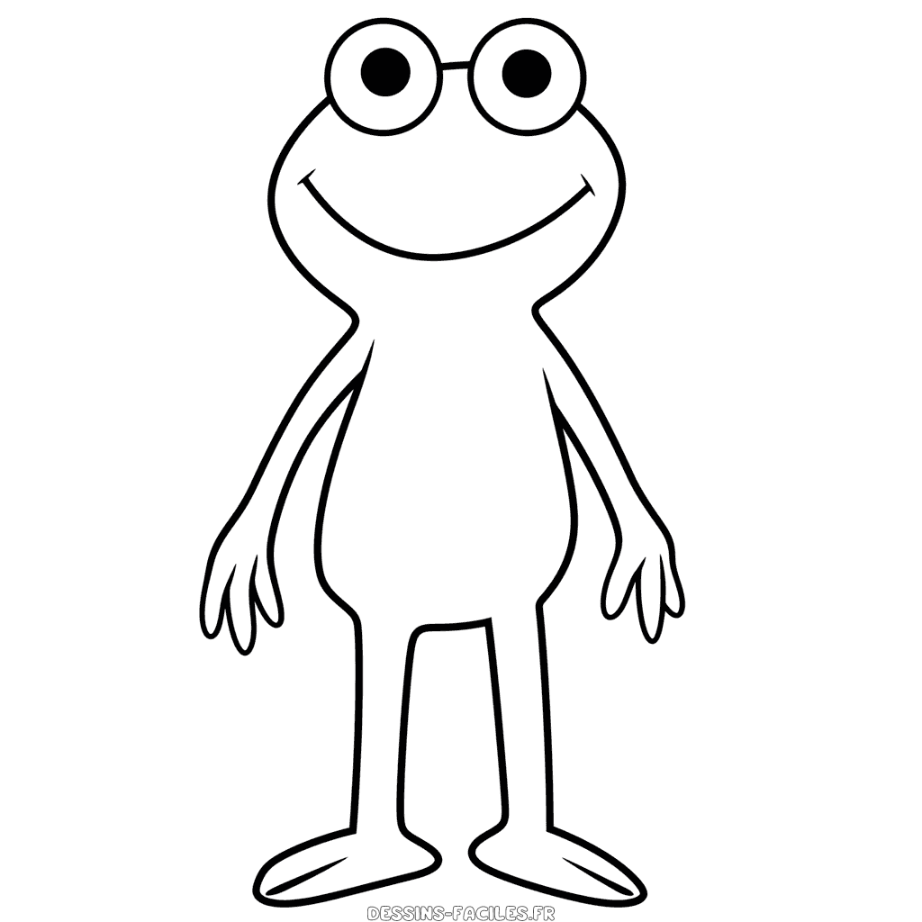 Dessin facile kermit la grenouille les muppets