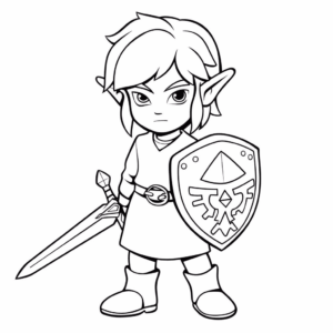 Dessin facile link la légende de zelda