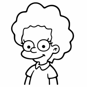 Dessin facile lisa simpson les simpsons