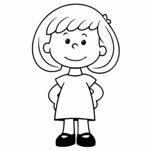 Dessin facile lucy van pelt peanuts