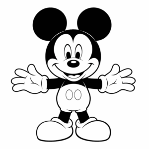 Dessin facile mickey mouse