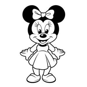 Dessin facile minnie mouse
