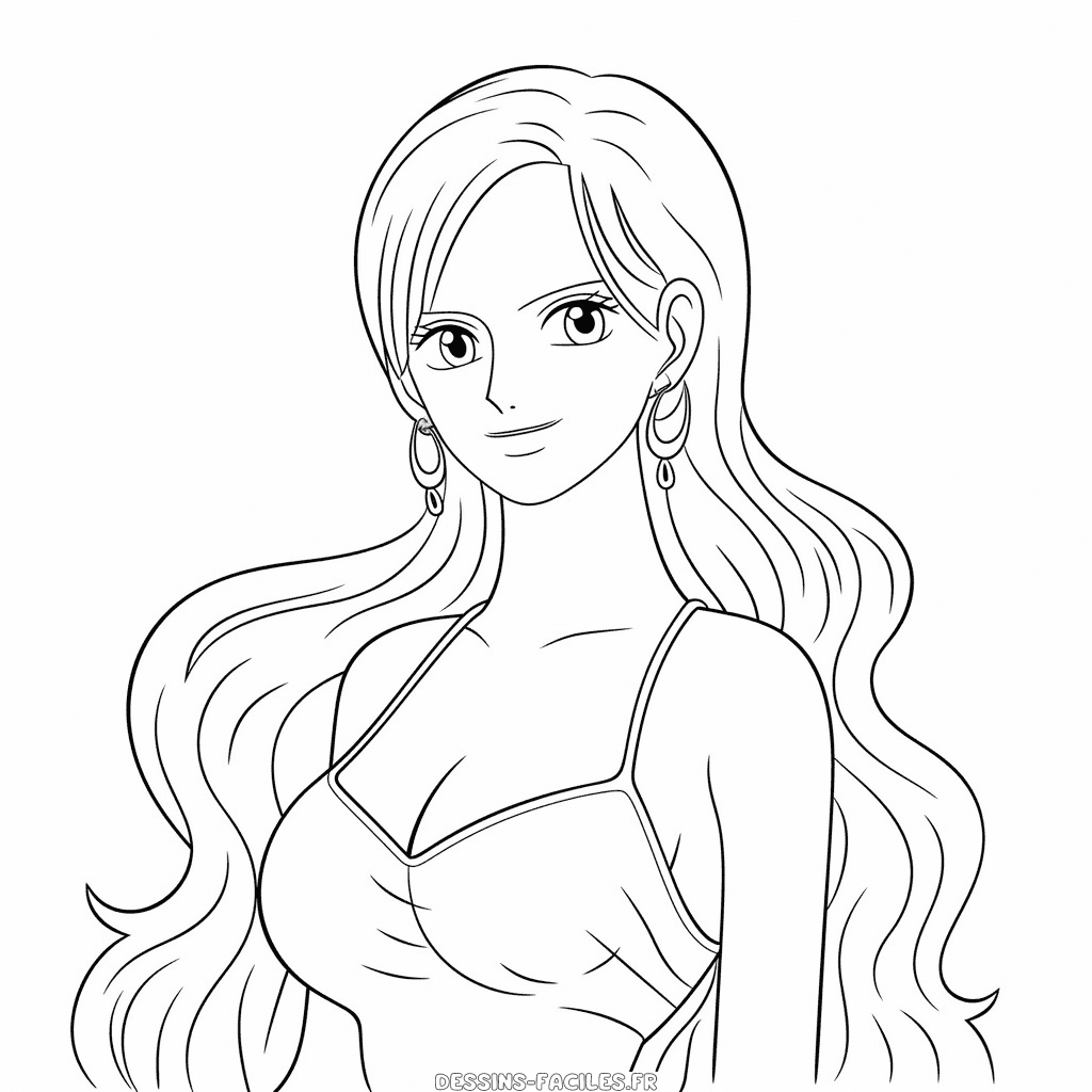 Dessin facile nami one piece