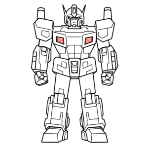 Dessin facile optimus prime transformateurs