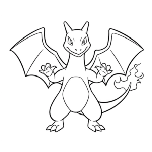 Dessin facile pokemon charizard