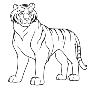 Dessin facile shere khan le livre de la jungle