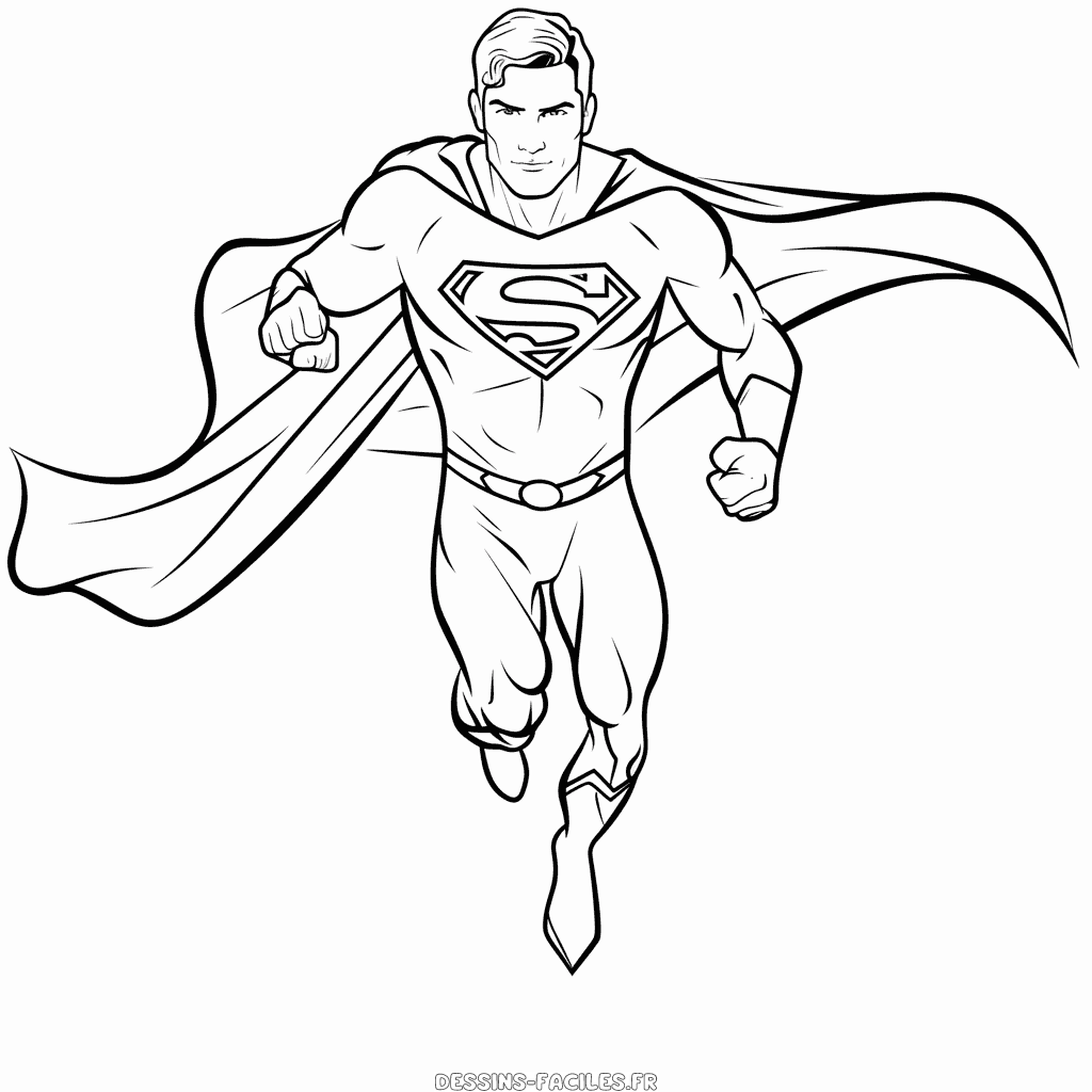 Dessin facile superman