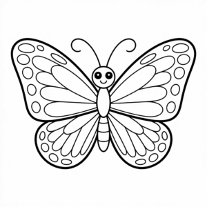 Dessin facile Papillon Esthétique