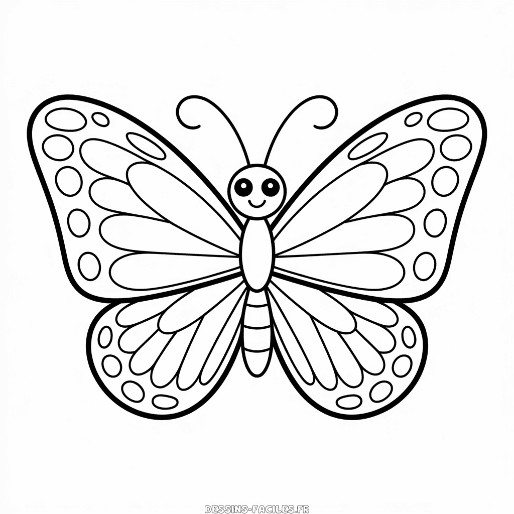 Dessin facile Papillon Esthétique