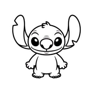 Dessin Facile Angel de Lilo et Stitch