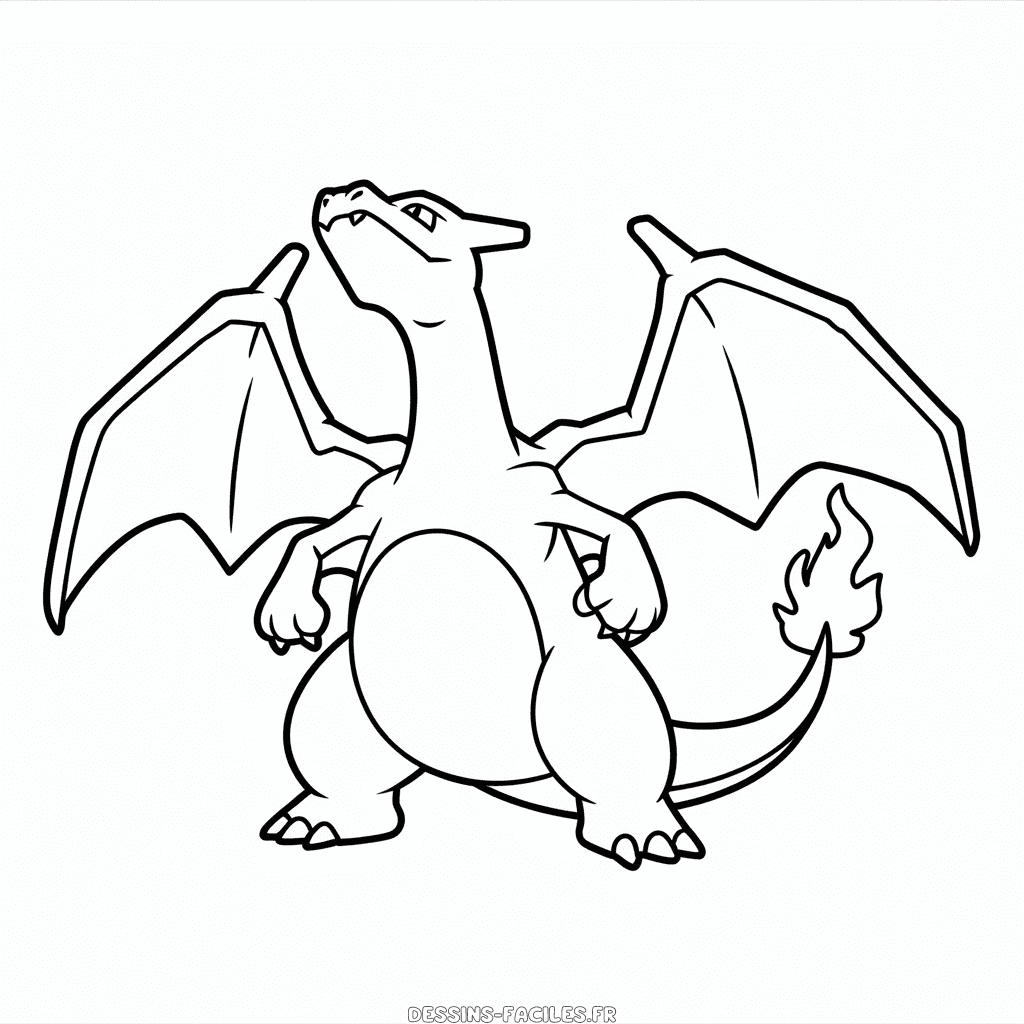 Dessin Facile Anime Dracaufeu