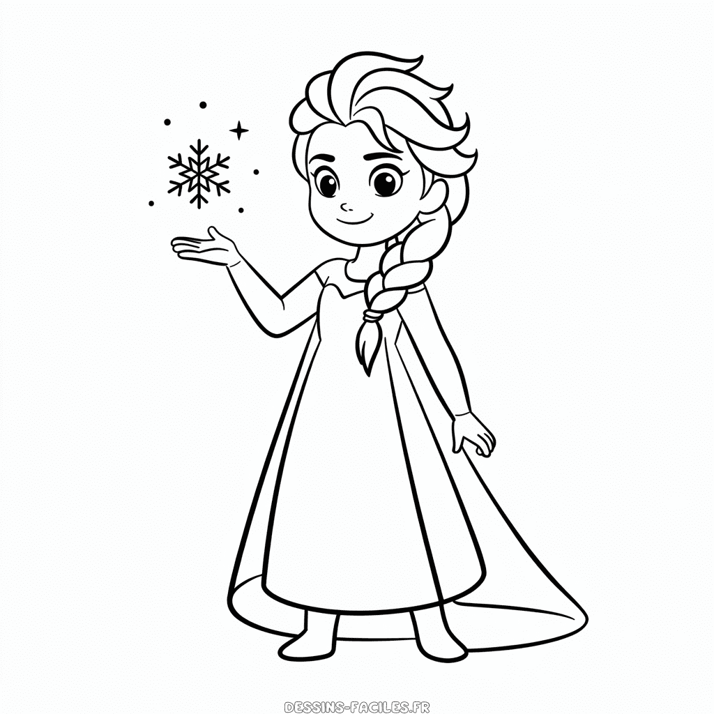 Dessin Facile Anime Elsa