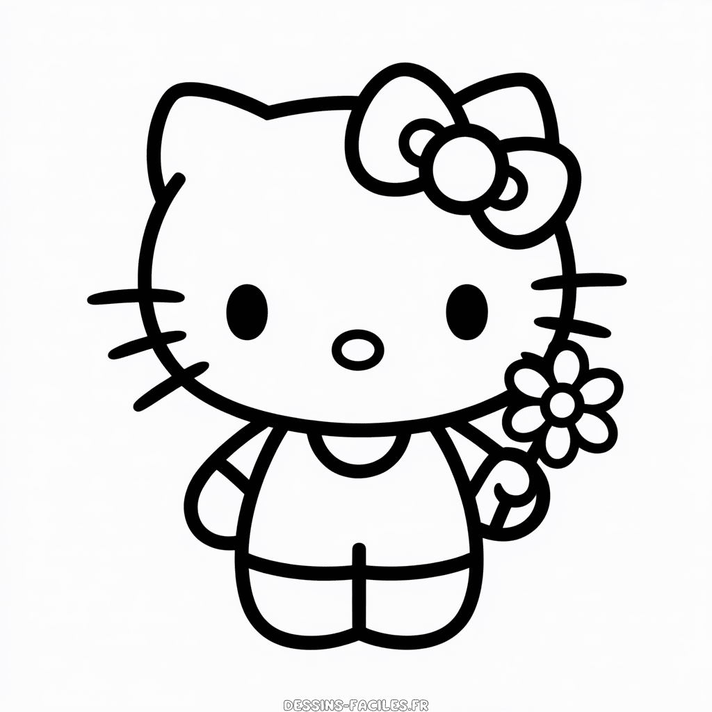 Dessin Facile Anime Hello Kitty